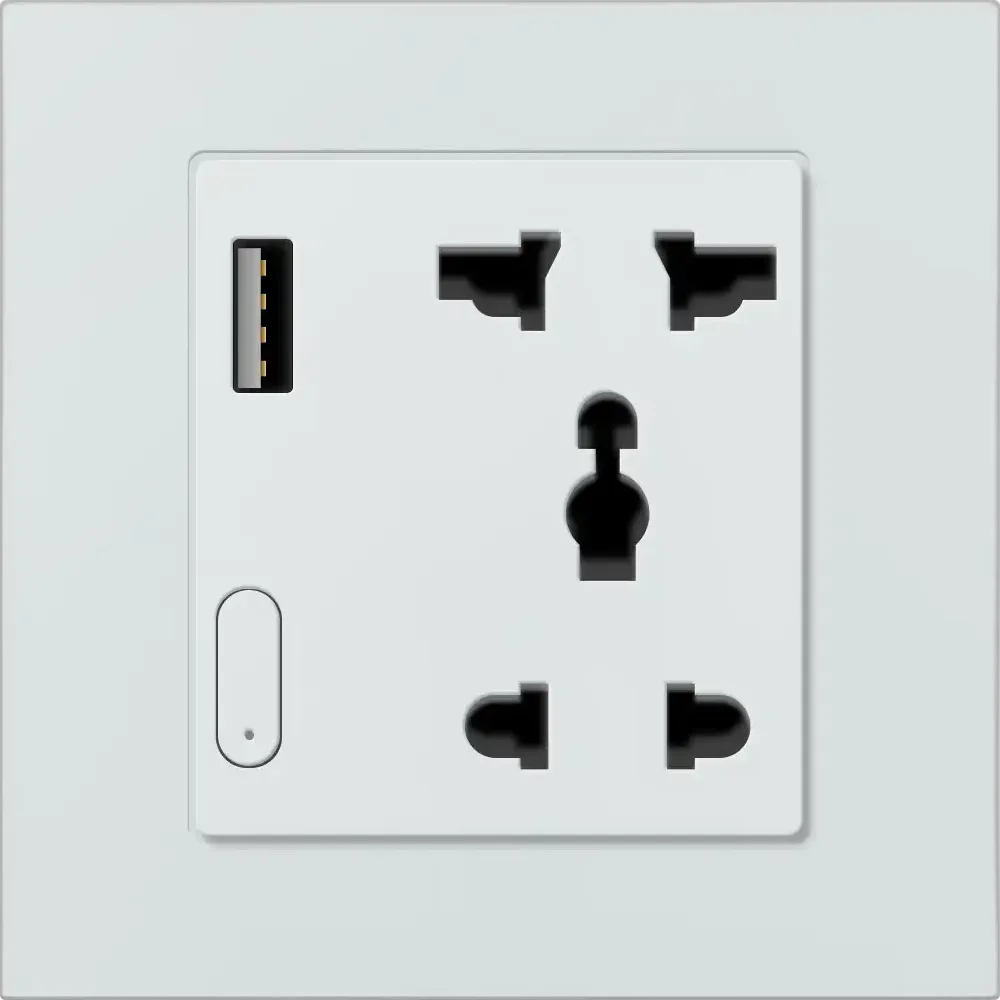 Akubela Smart Socket SM-1023N, USB, Wide voltage, low power consumption, ZigBee protocol.
